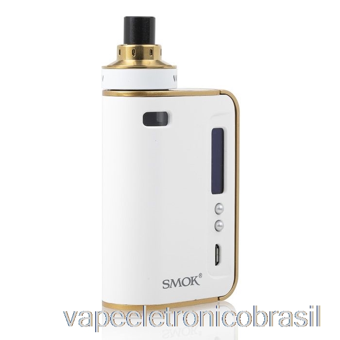 Vape Eletrônico Smok Osub One 50w Tc Kit Tudo-em-um Branco / Dourado